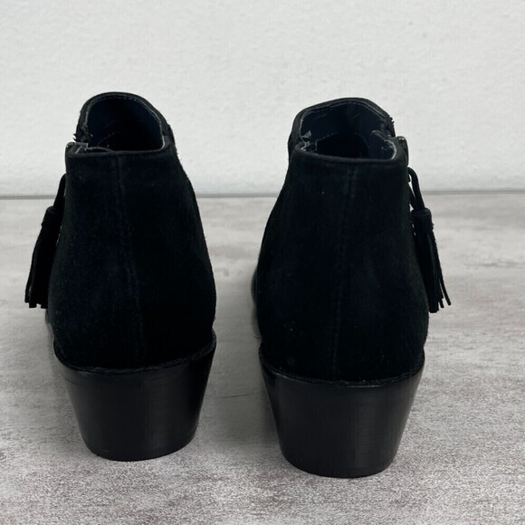 Vionic Women Size 6 Black Serena Suede Ankle Bootie Tassel Causal Orthopedic - Picture 5 of 9